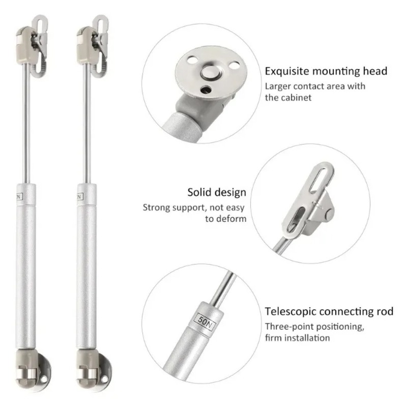 Soft Close Hinge - 4/6-pack 30N-200N pneumatische gasdrukveren voor kasten