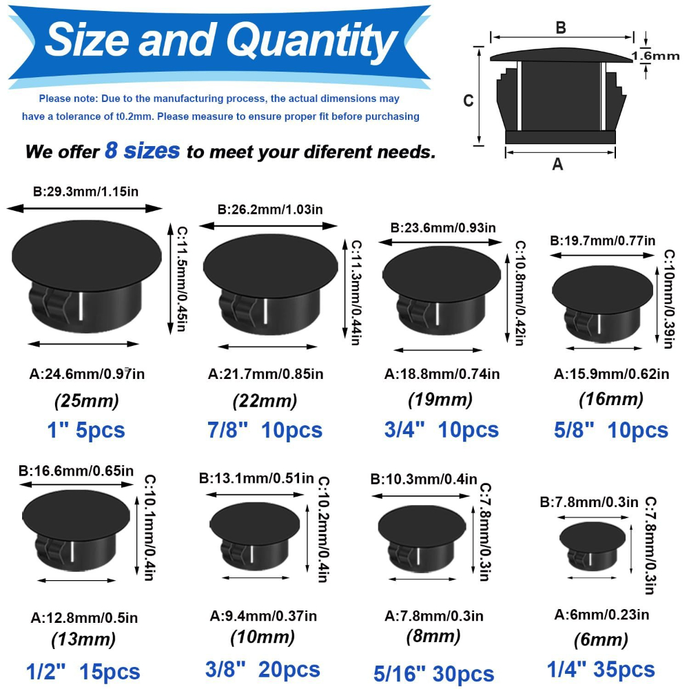135 stks Zwarte Cover Schroef- - Furniture Hardware Types recensie en prijs